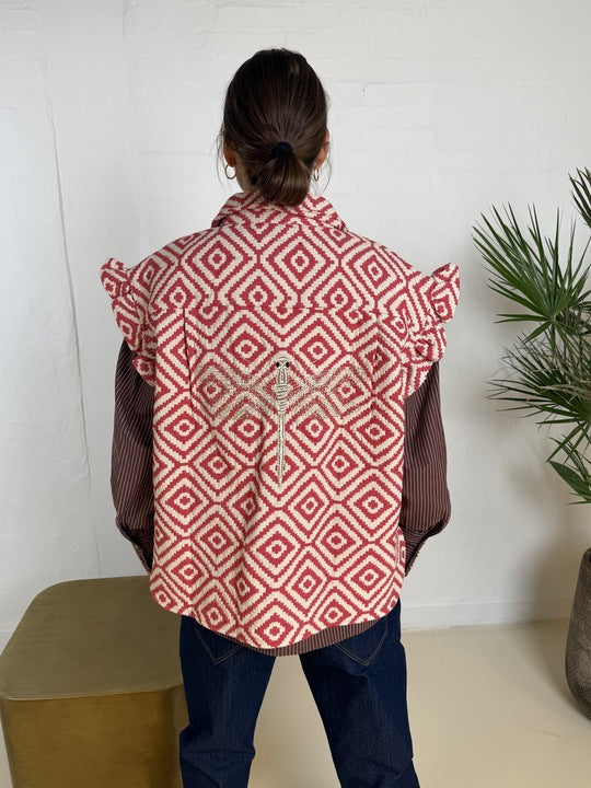 Gaspar 2510314 Toronto waistcoat red