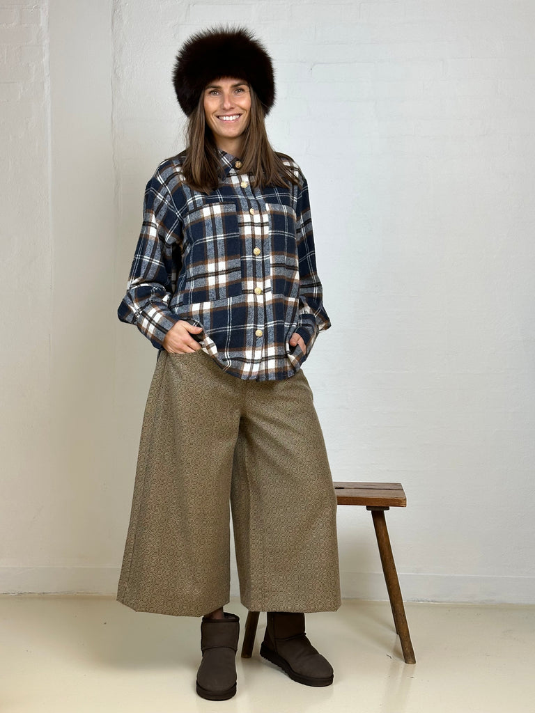 Gaspar 2510327 Malmø check skjorte dark