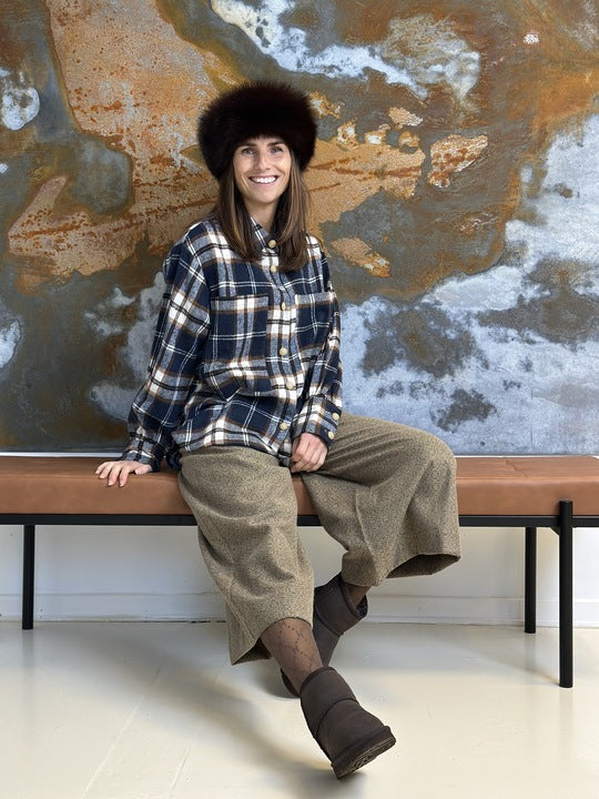 Gaspar 2510327 Malmø check skjorte dark