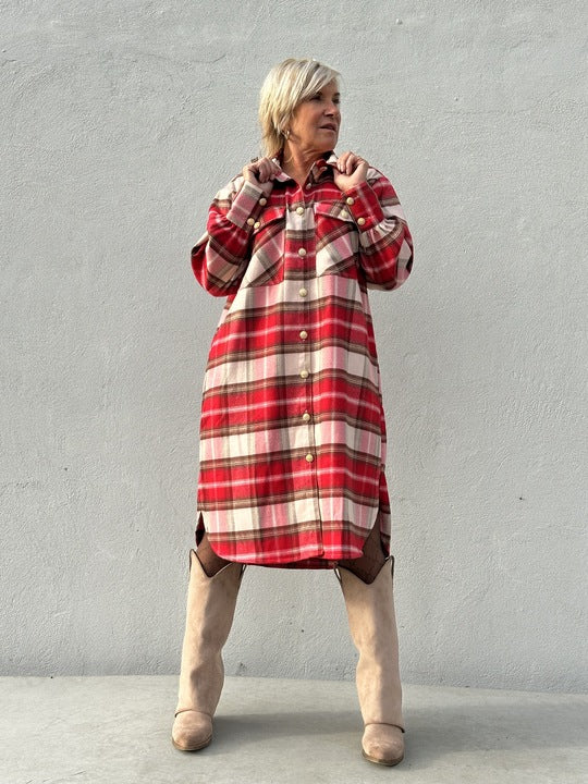 Gaspar 2510333 Aston skjorte brushed red