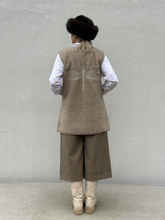 Gaspar 2510336 Duffy LONG waistcoat champagne