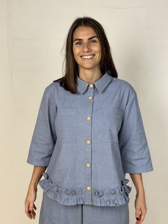 Gaspar 2510339 Vigo canvas shirt dusty