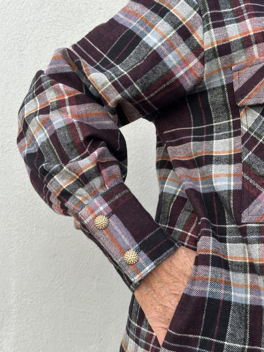 Gaspar 2510340 Aston skjorte brushed multi