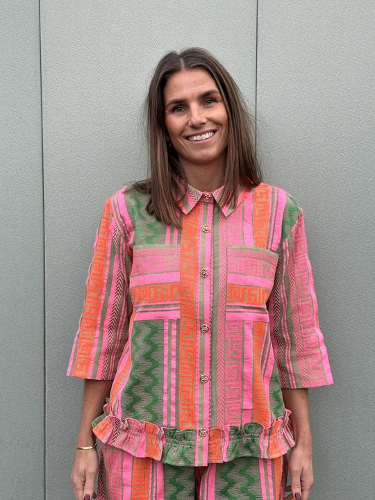 Gaspar 2510346 Vigo jacquard pink