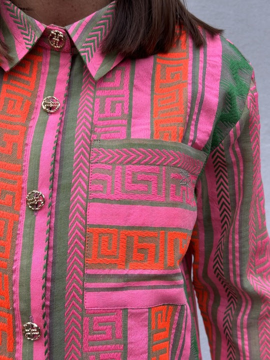 Gaspar 2510346 Vigo jacquard pink