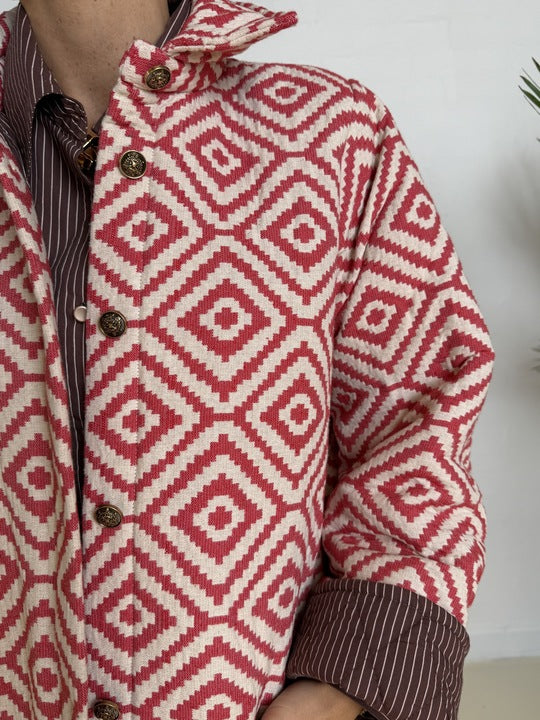 Gaspar 2510503 Bruxelles winter coat red