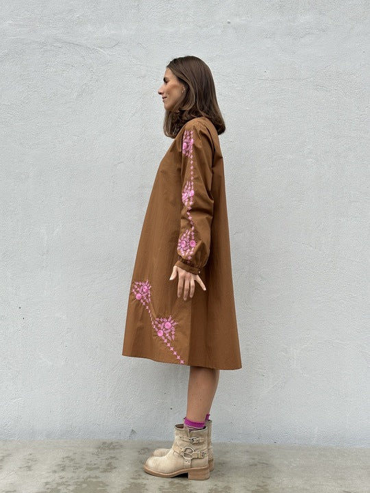 Gaspar 2510710 Berlin dress nougat