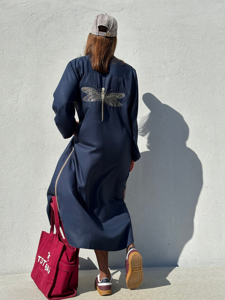 Gaspar 2510714 Love dress tencel dark