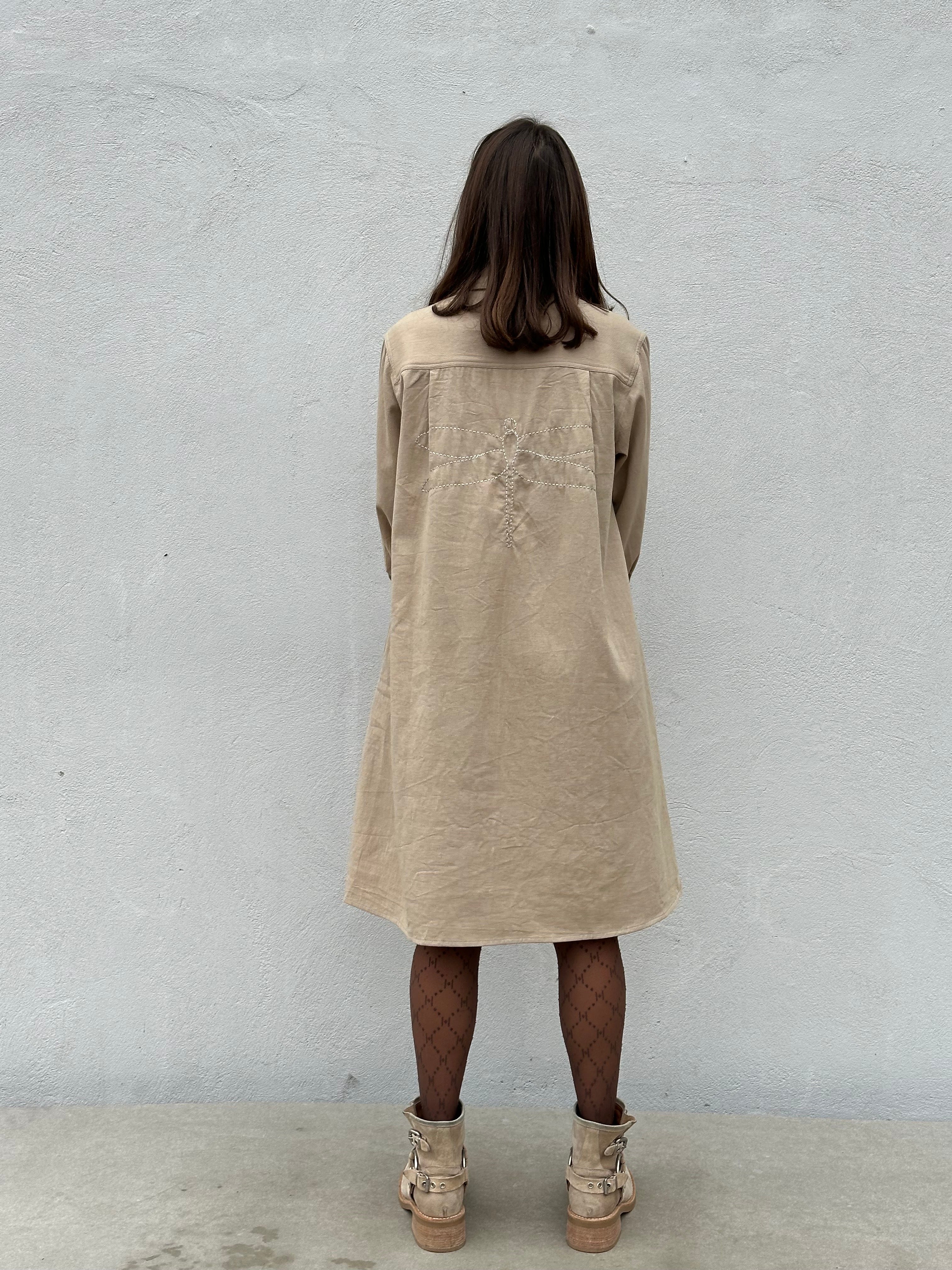 Gaspar 2510722 Rio dress canvas sand