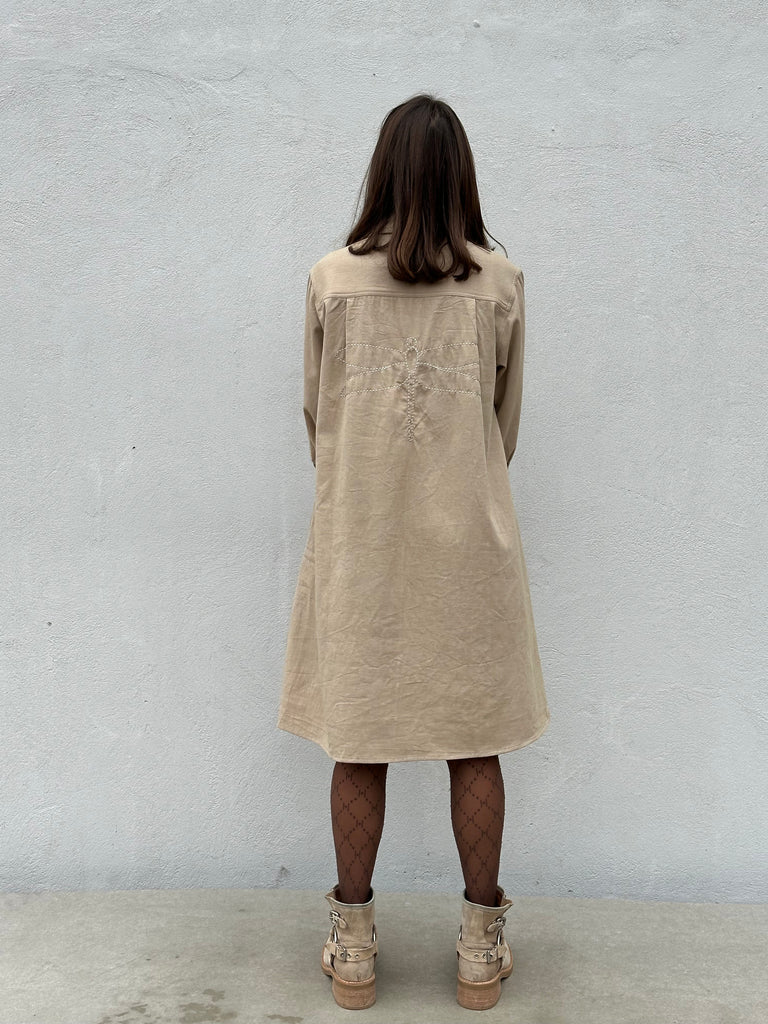 Gaspar 2510722 Rio dress canvas sand