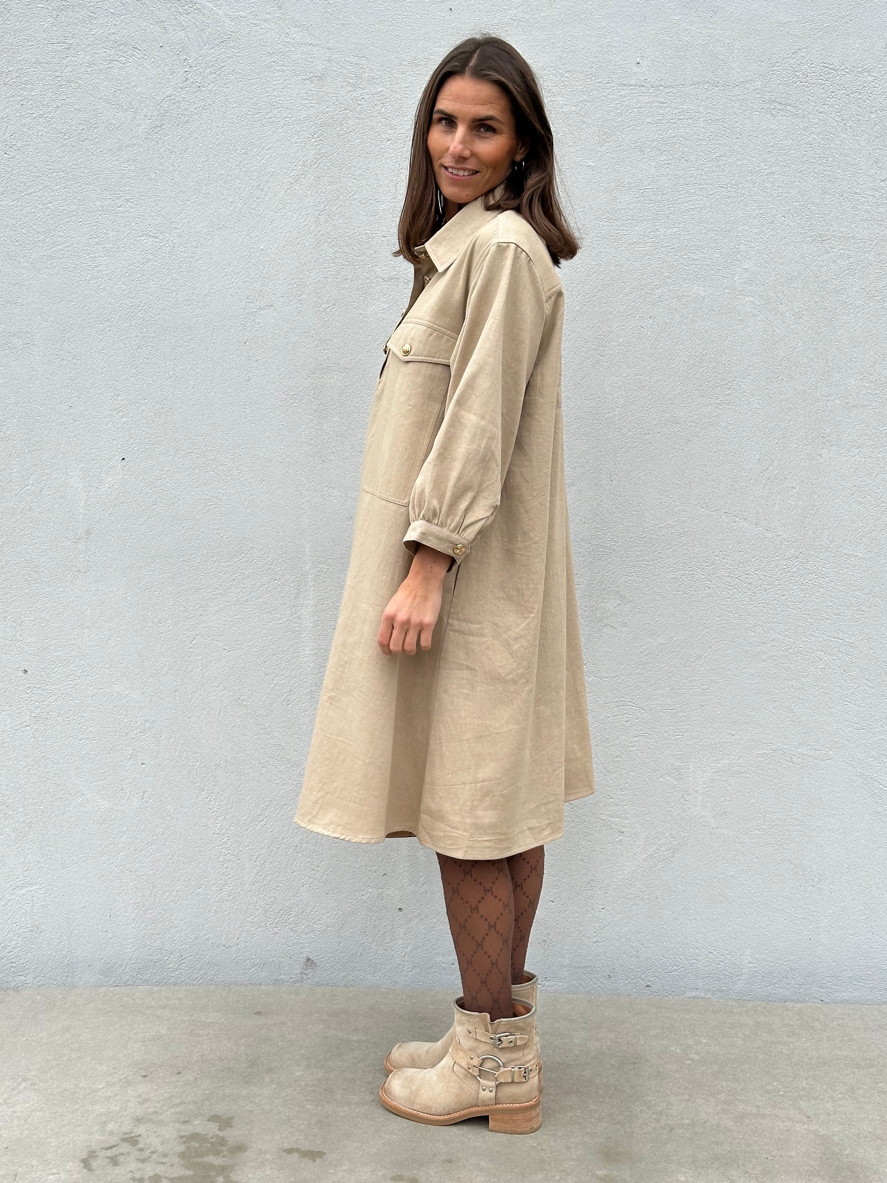 Gaspar 2510722 Rio dress canvas sand