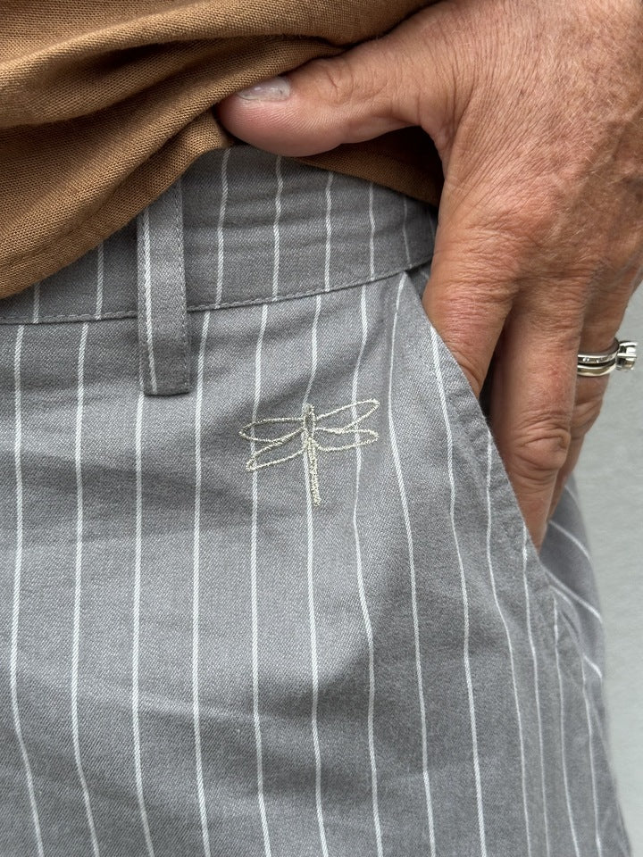 Gaspar 2510902 Colorado stripe pants grey