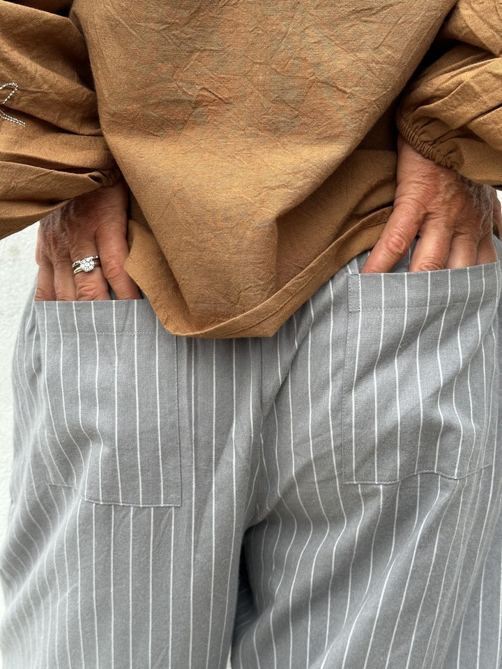 Gaspar 2510902 Colorado stripe pants grey