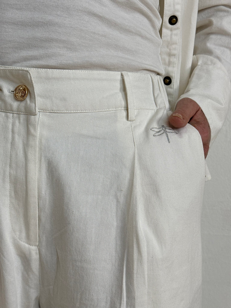 Gaspar 2510921 Dalton chino pants white