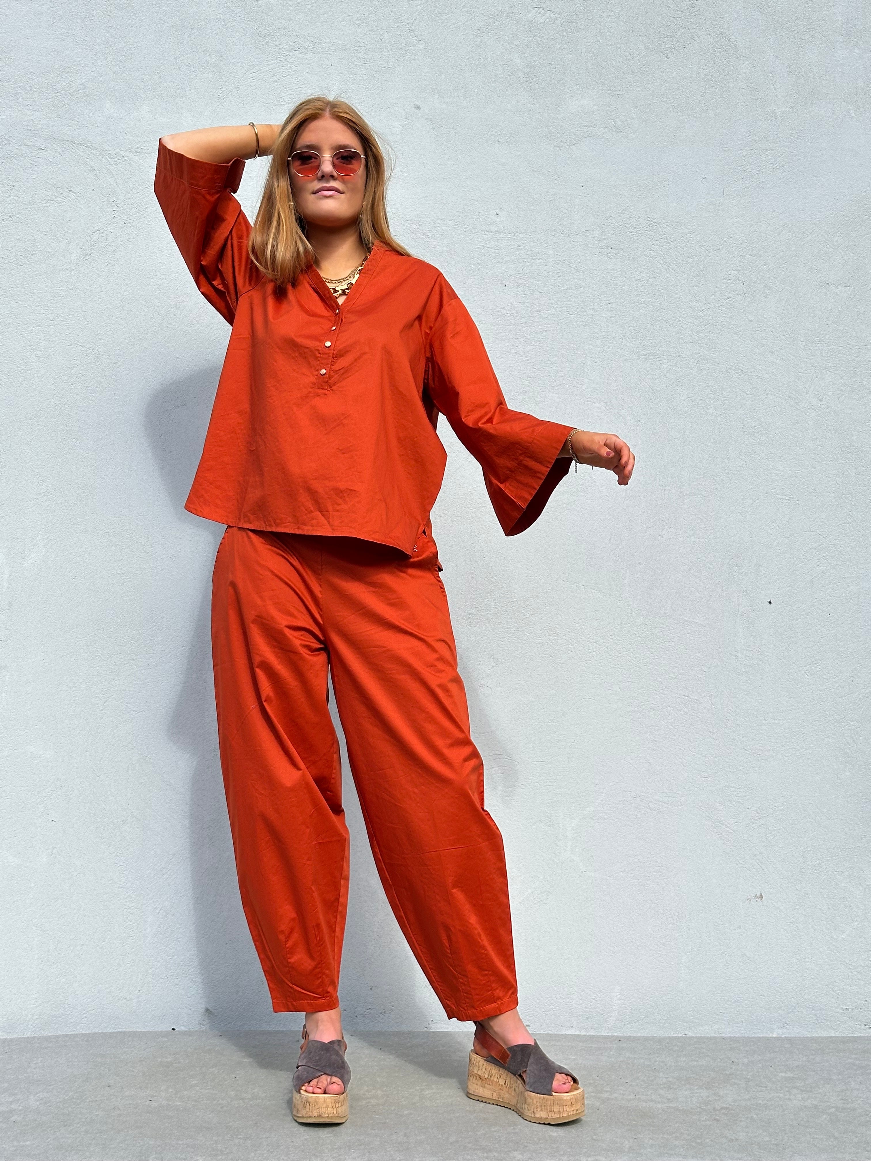 Gaspar 2510922 Colorado poplin pants burnt sienna
