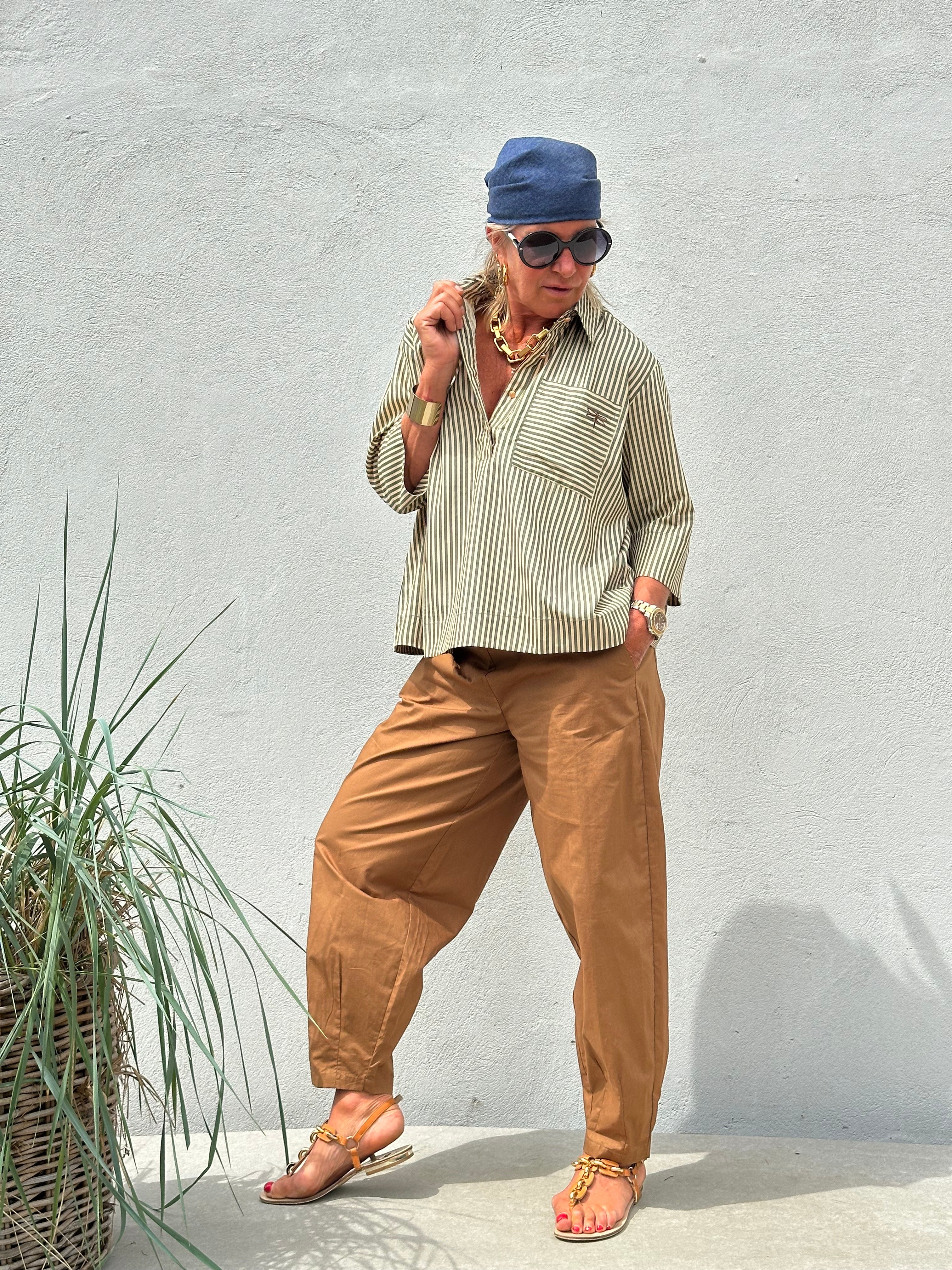 Gaspar 2510922 Colorado poplin pants dark camel