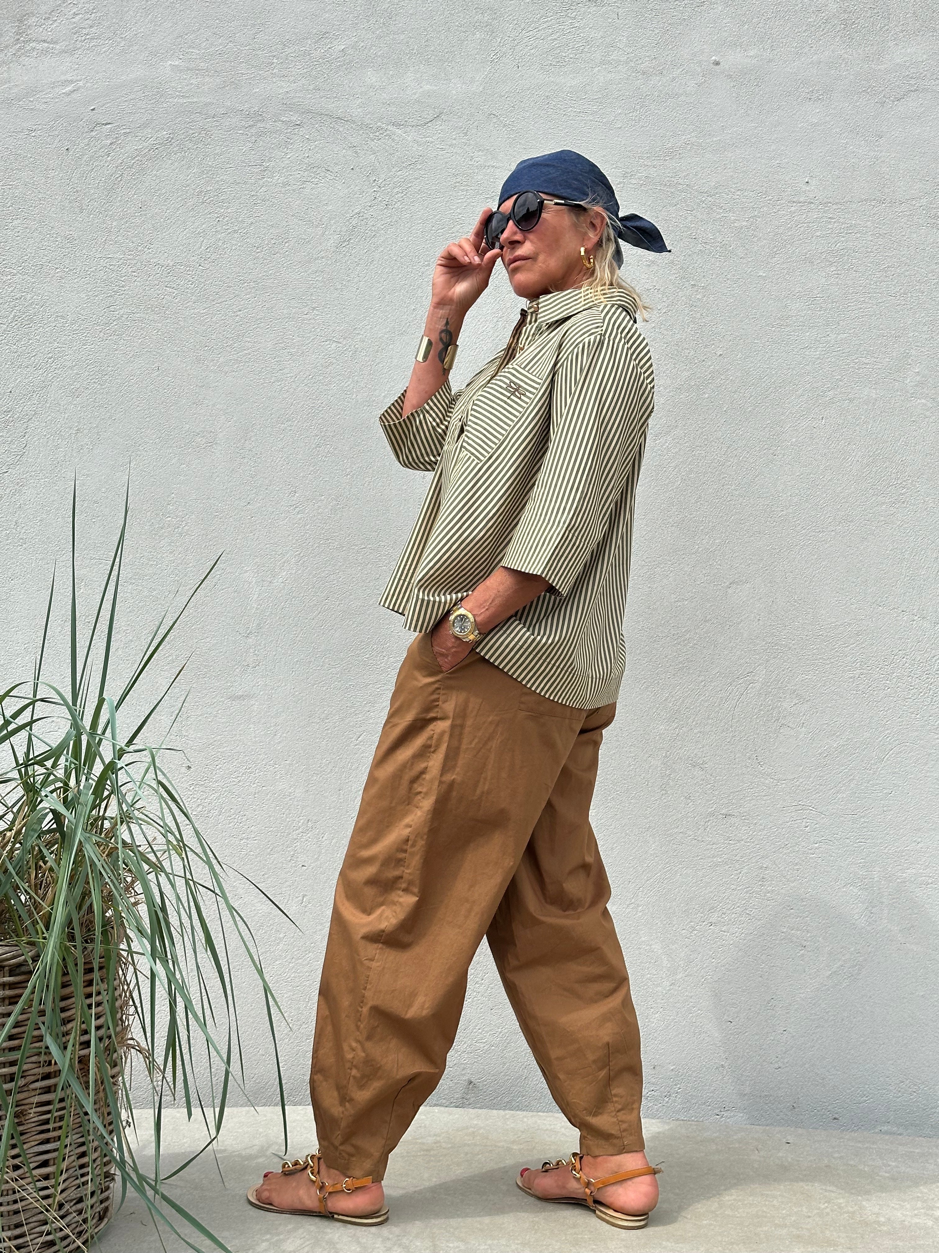 Gaspar 2510922 Colorado poplin pants dark camel