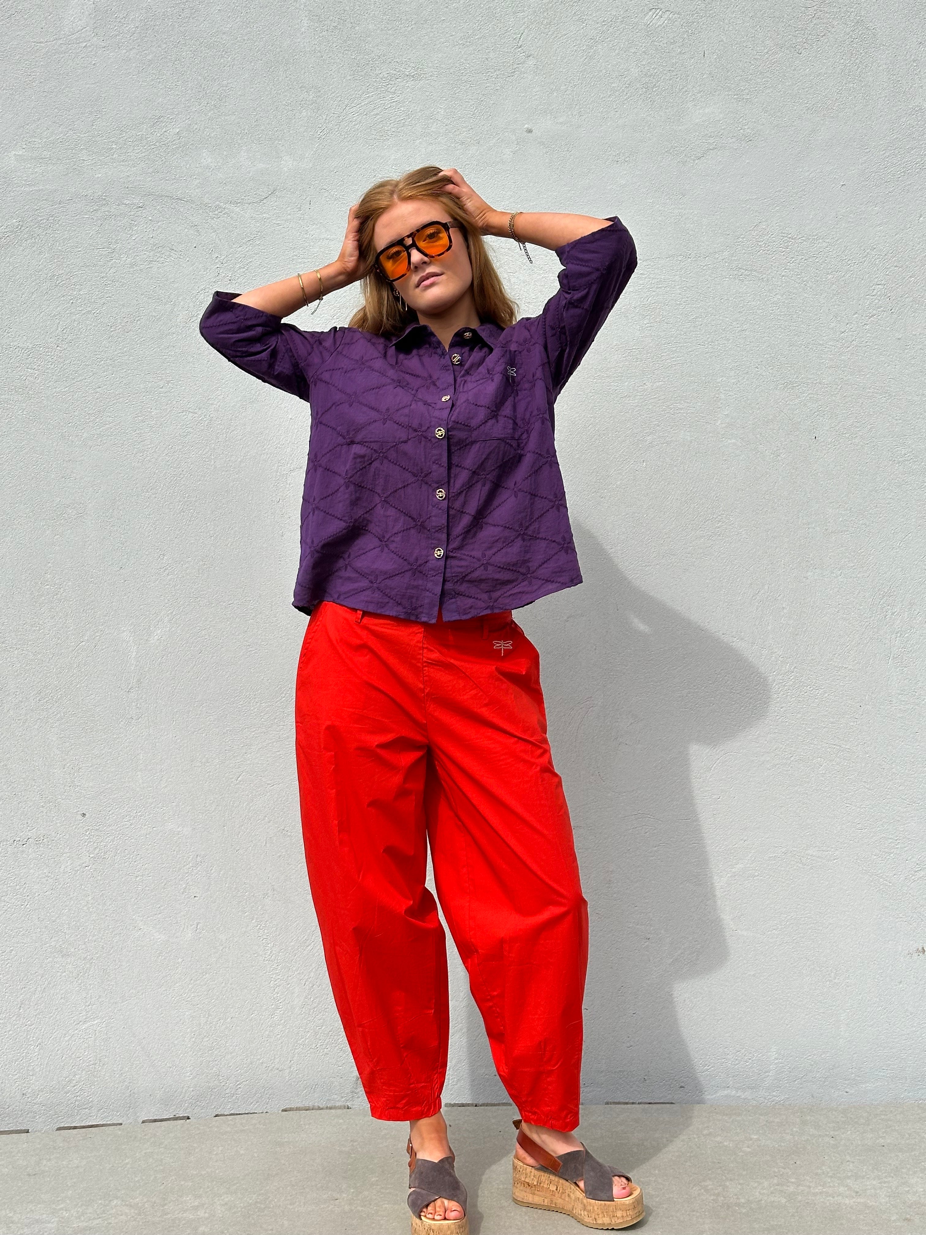 Gaspar 2510922 Colorado poplin pants red