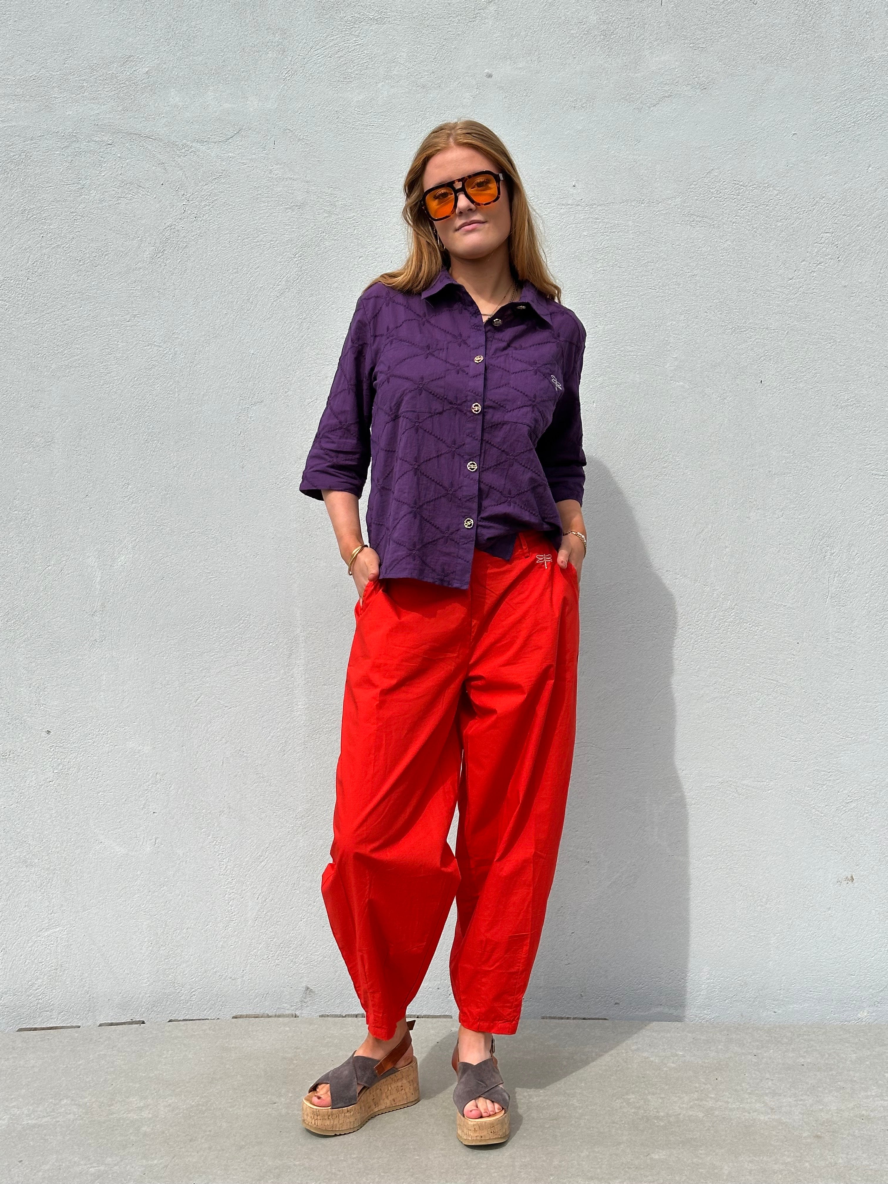 Gaspar 2510922 Colorado poplin pants red