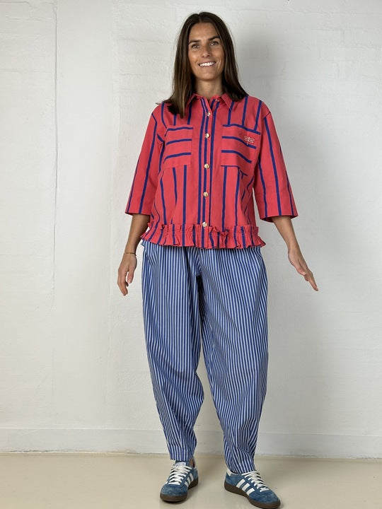 Gaspar 2510345 Vigo stripe shirt pink