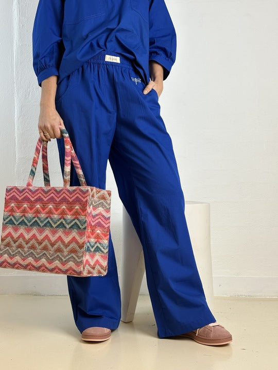 Gaspar 2510925 Honolulu pants poplin royal