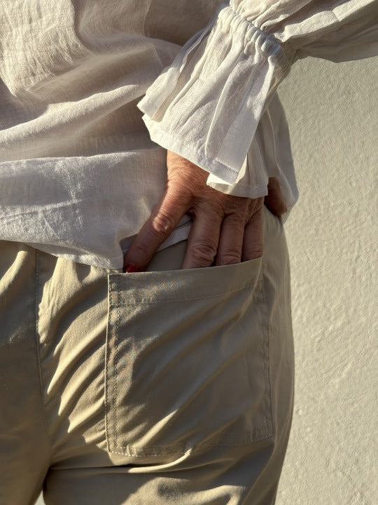 Gaspar 2510925 Honolulu poplin pants sand