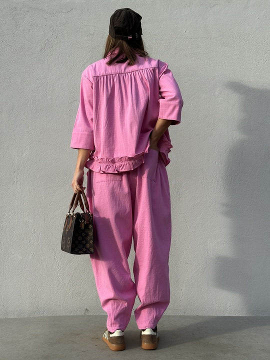 Gaspar 2510339 Vigo canvas shirt pink