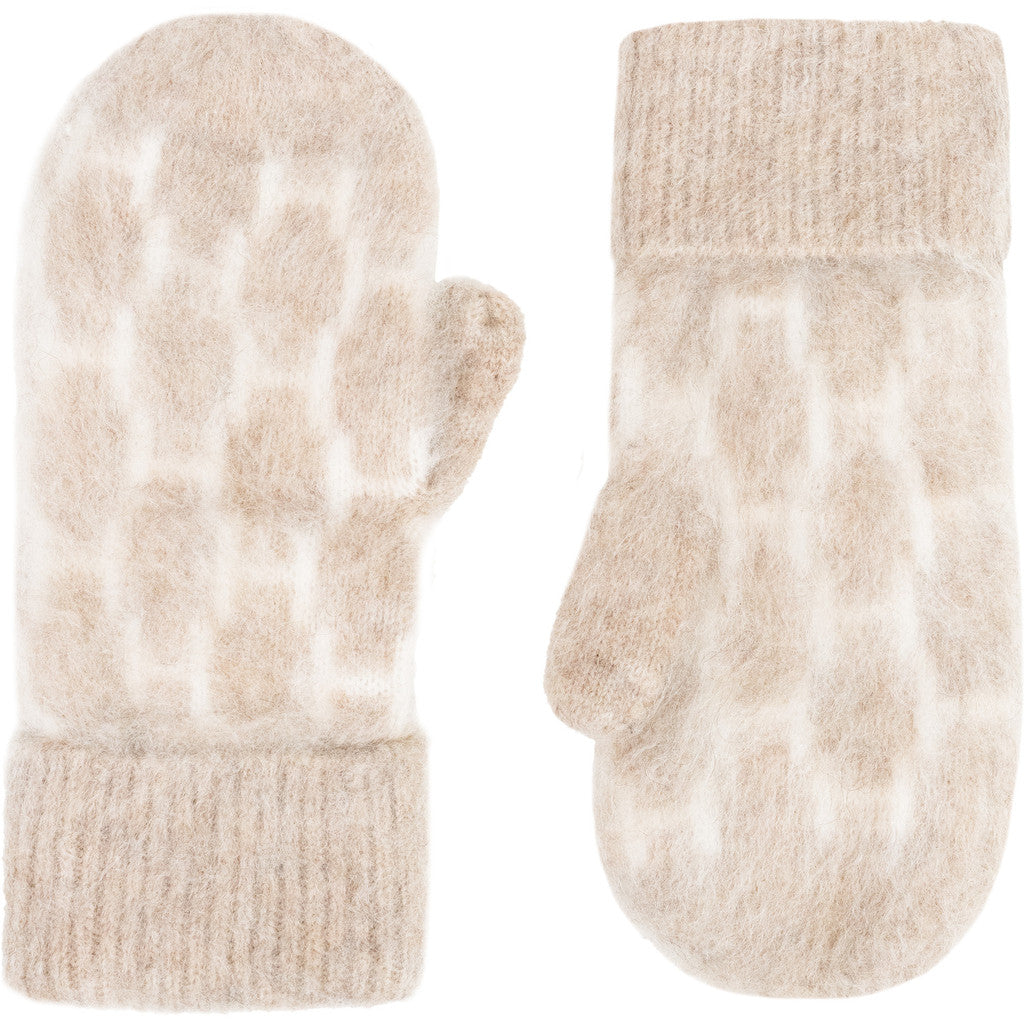 HÈST 2630390872 Gera mittens light brown melange