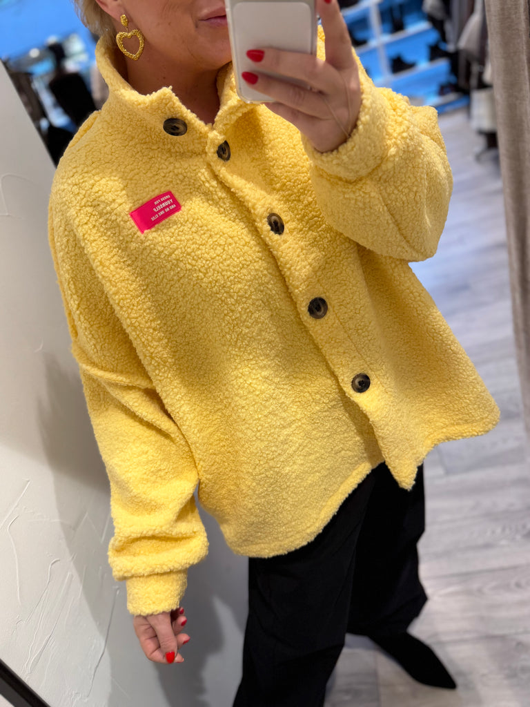 Boho Love B1312 Teddy overshirt yellow