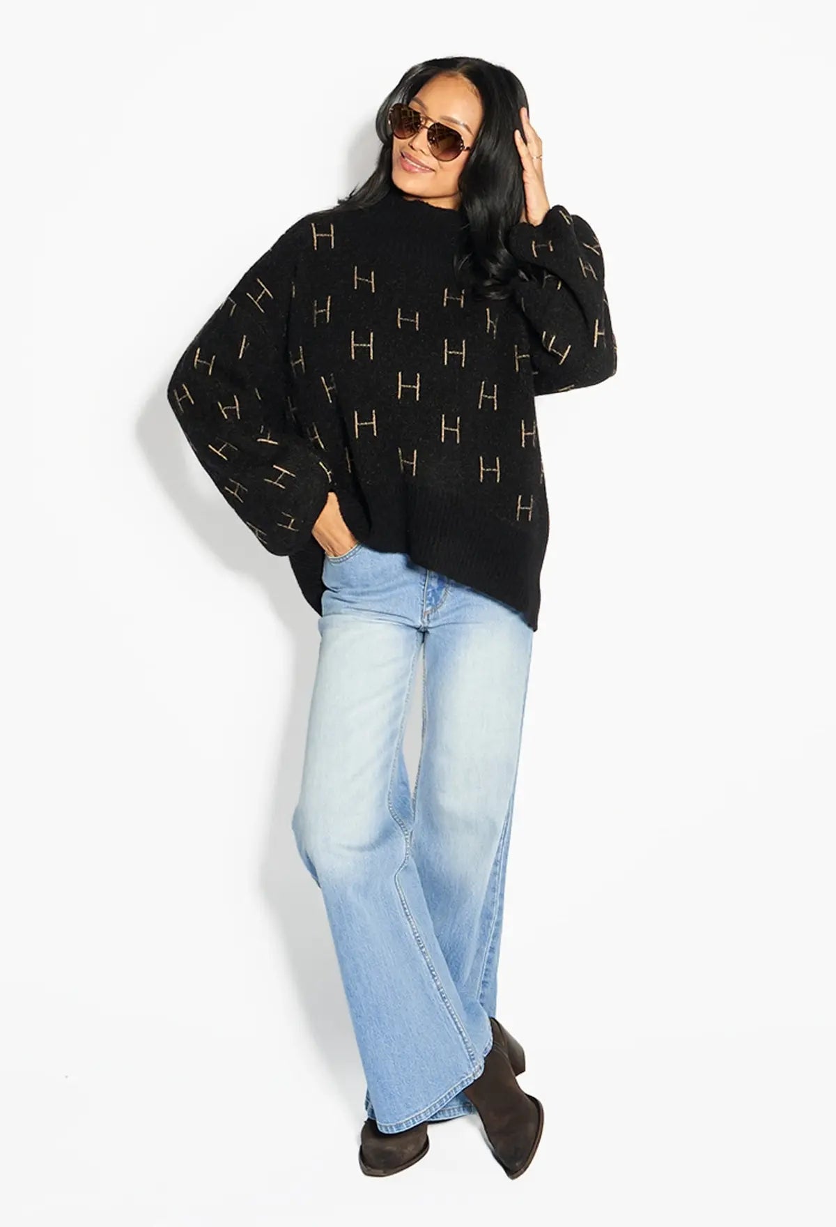 HÈST 1010120101 FAM sweater short black