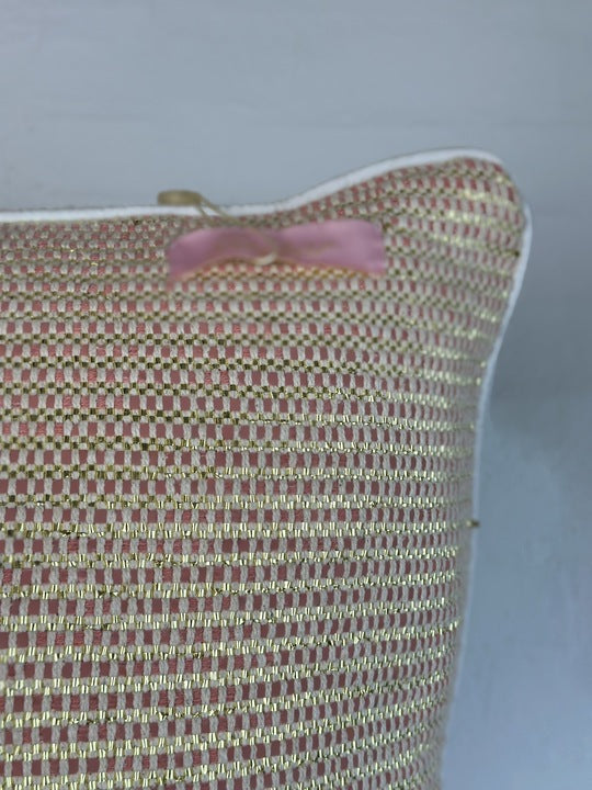 Gaspar 2601111 Ida cushion pillow rose/gold