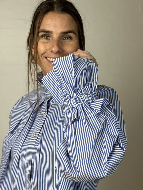 Gaspar 2601308 Himalaya stripe shirt blue