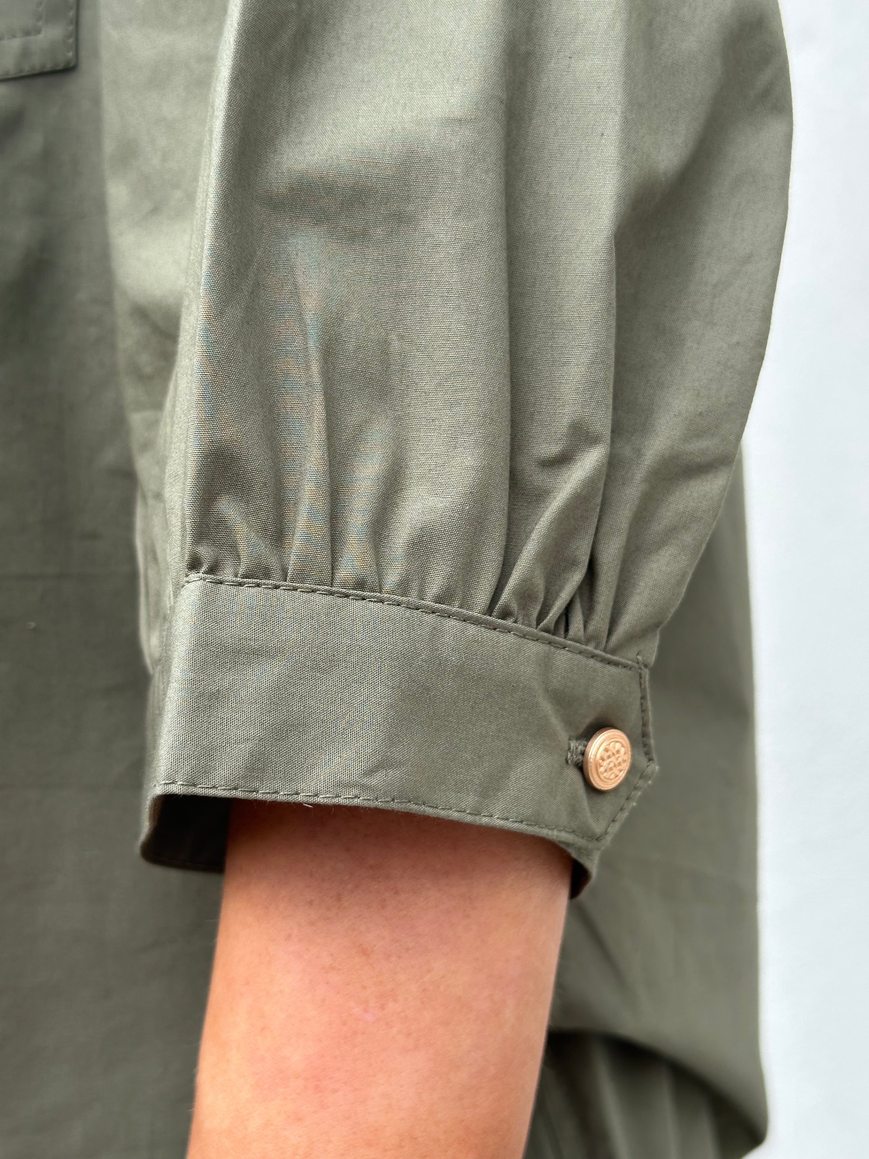 Gaspar 2601312 Oslo poplin shirt dusty green