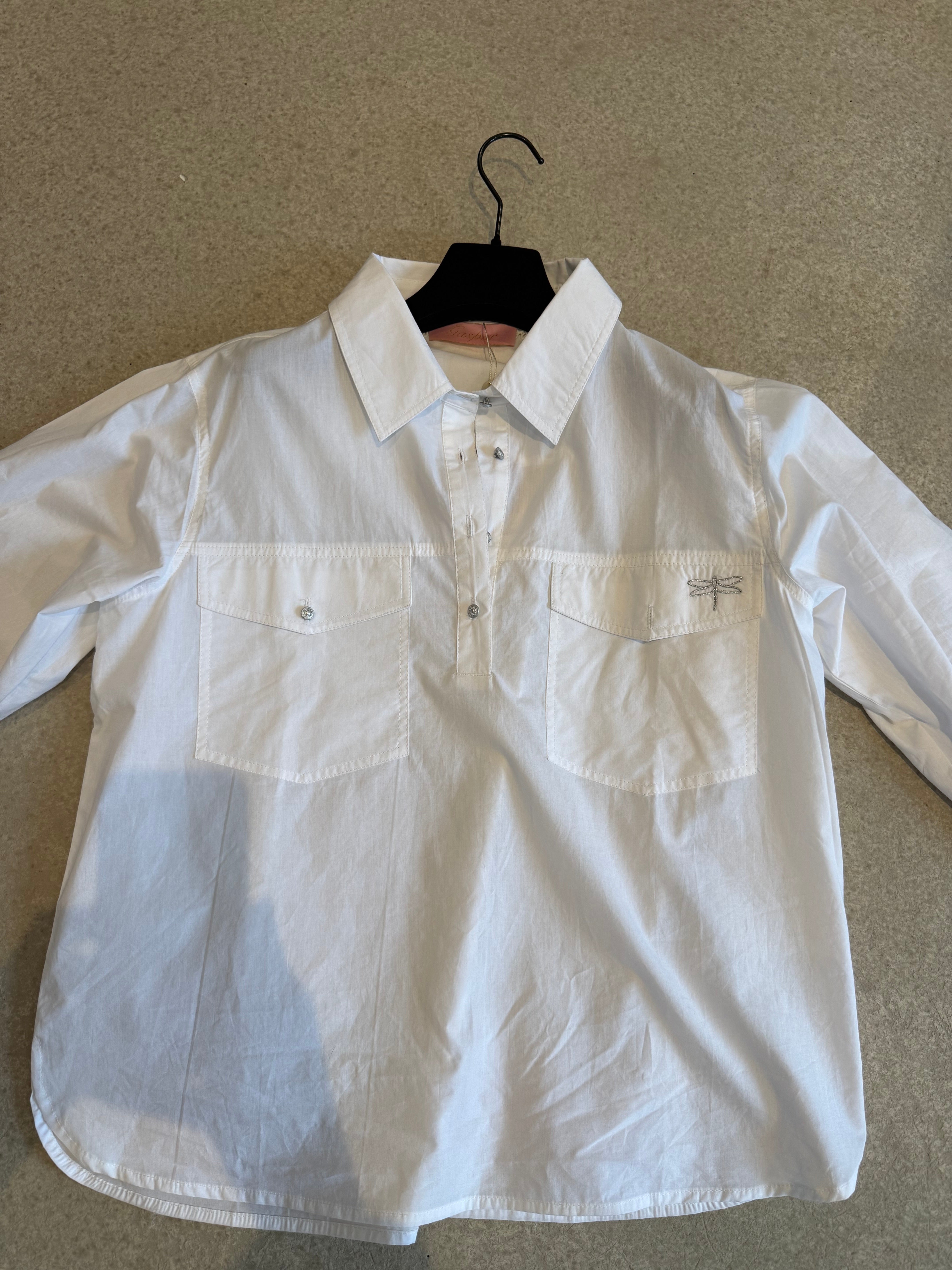 Gaspar 2601312 Oslo poplin shirt white