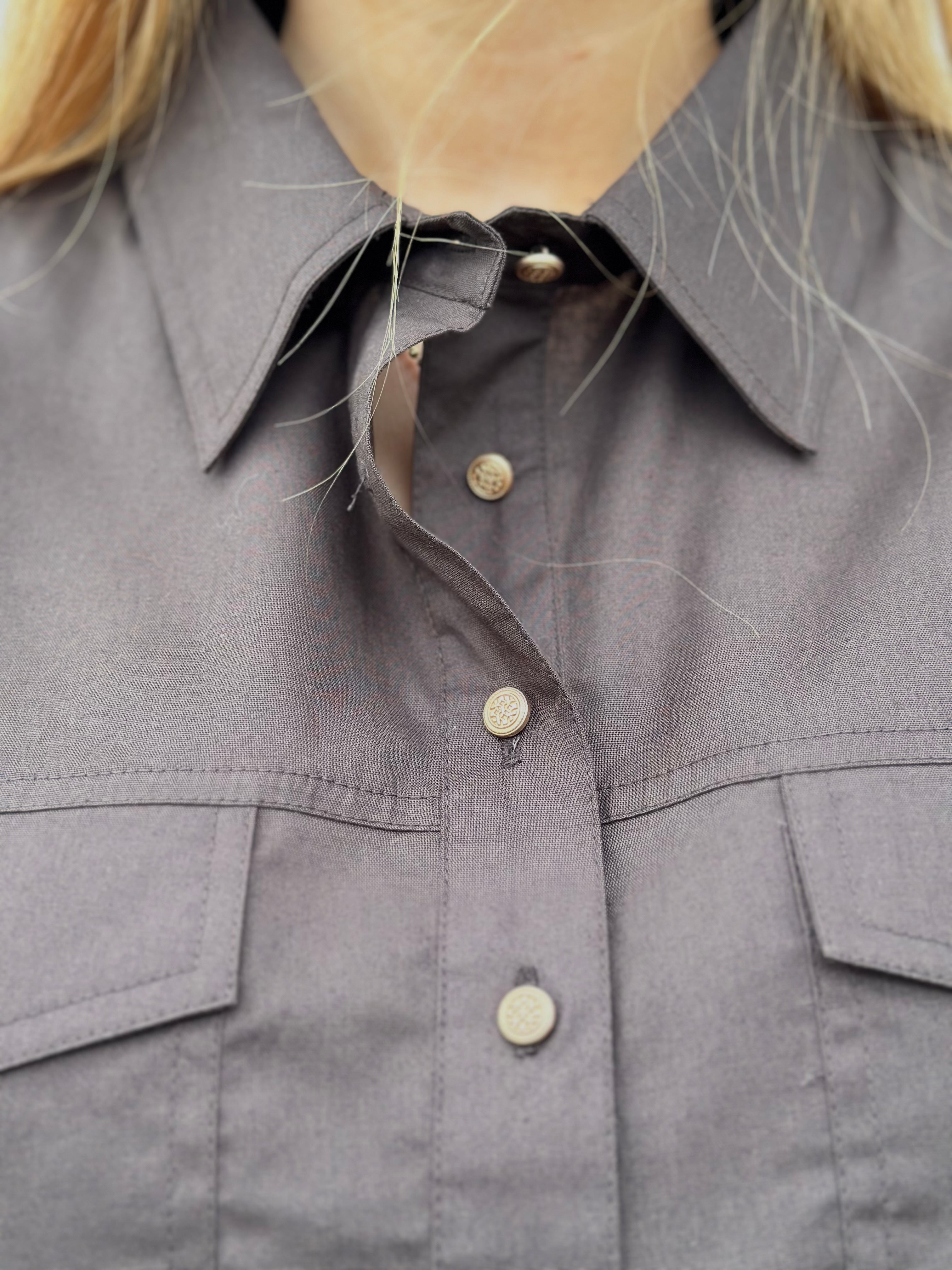 Gaspar 2601312 Oslo poplin shirt chocolate