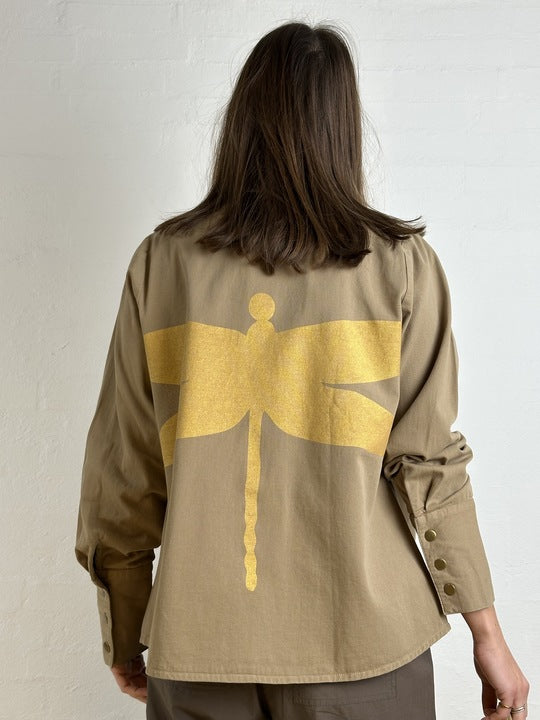 Gaspar 2601315 Lyon canvas shirt sand