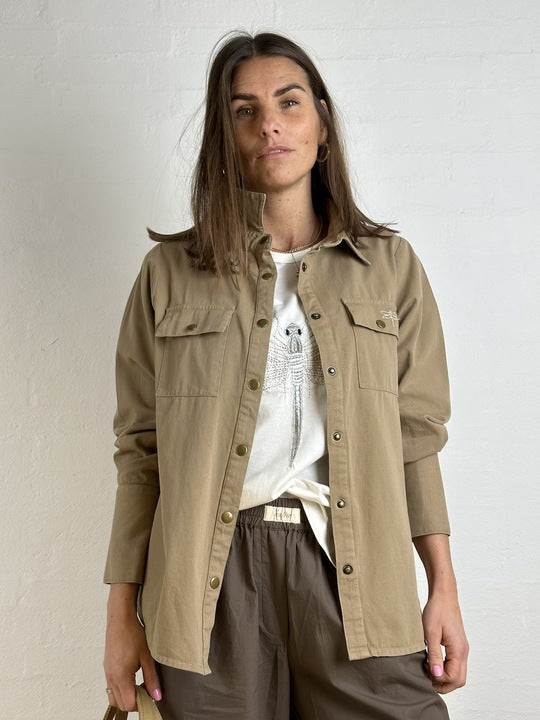 Gaspar 2601315 Lyon canvas shirt sand