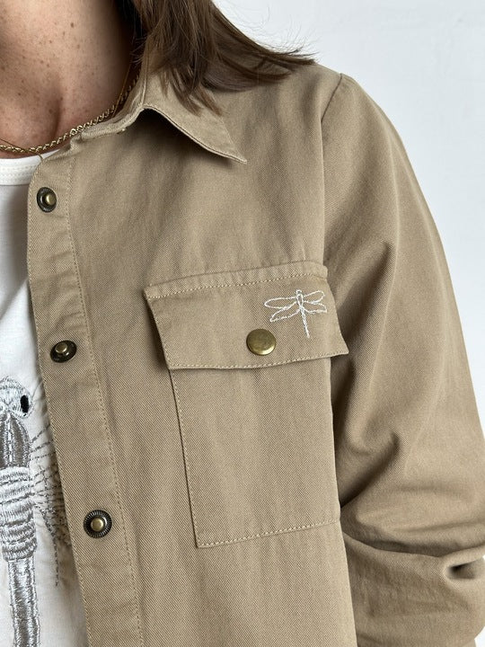 Gaspar 2601315 Lyon canvas shirt sand