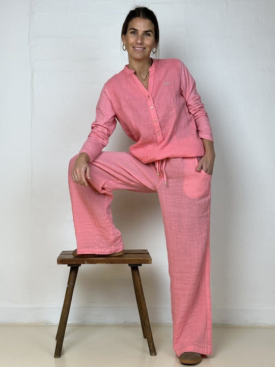 Gaspar 2601324 Palermo blouse coral