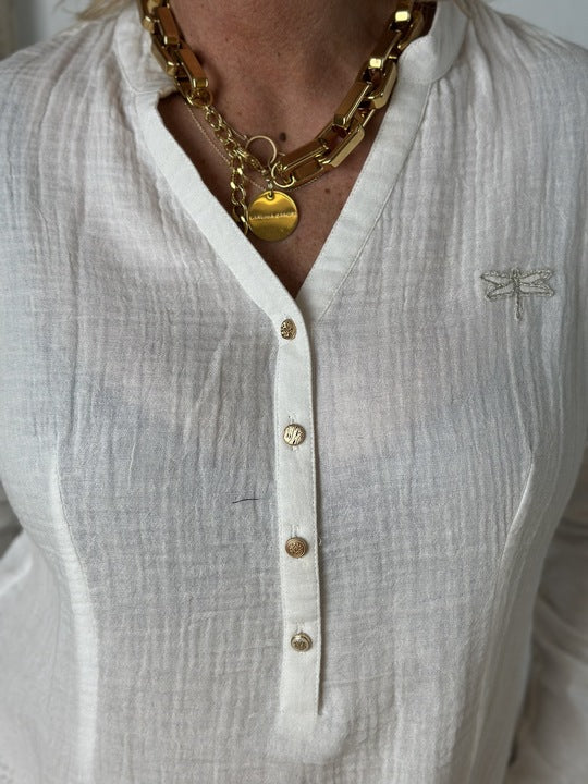 Gaspar 2601324 Palermo blouse white