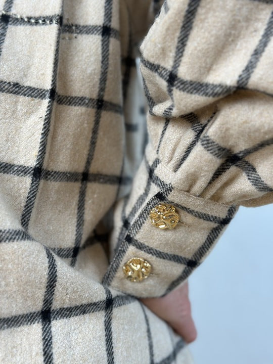 Gaspar 2601326 Aston brushed check nature