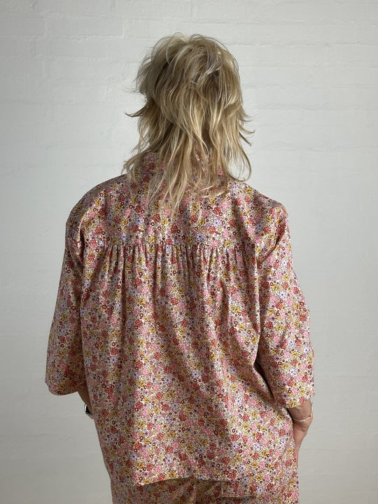 Gaspar 2601334 Porto blouse flower rose