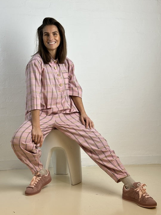 Gaspar 2601335 Porto blouse check