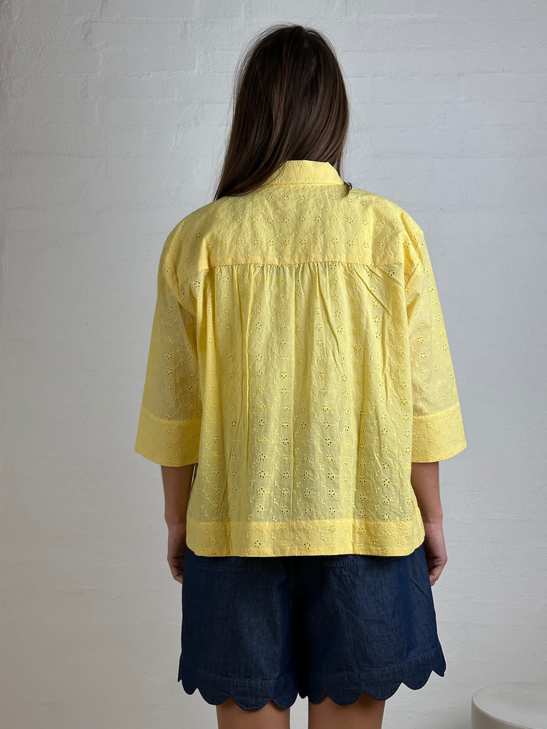 Gaspar 2601337 Porto broderi anglaise yellow