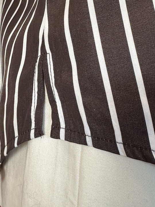 Gaspar 2601338 Tunø blouse stripe brown