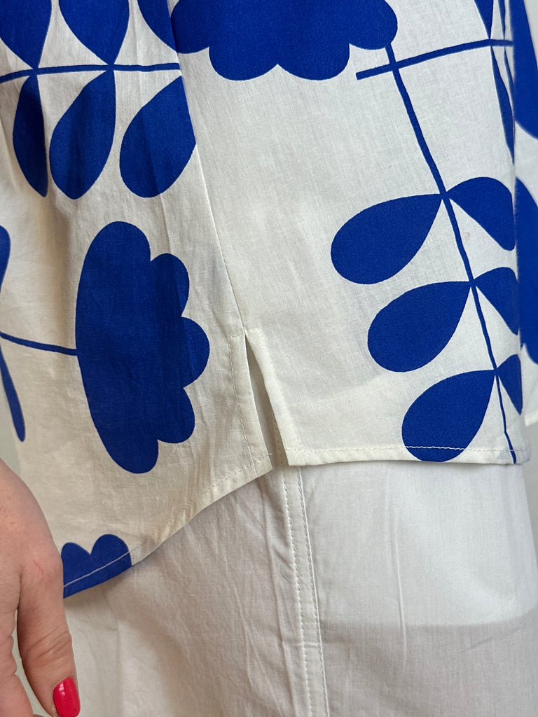 Gaspar 2601339 Tunø blouse print royal