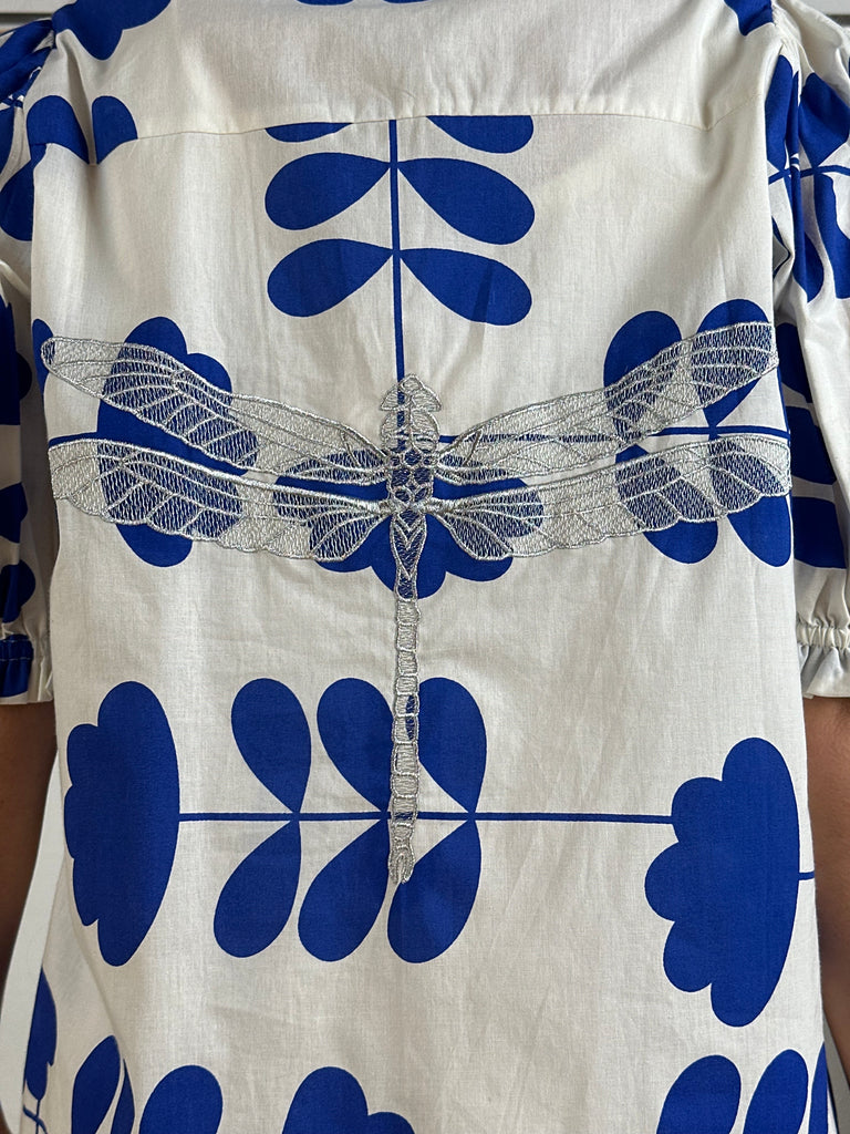 Gaspar 2601339 Tunø blouse print royal