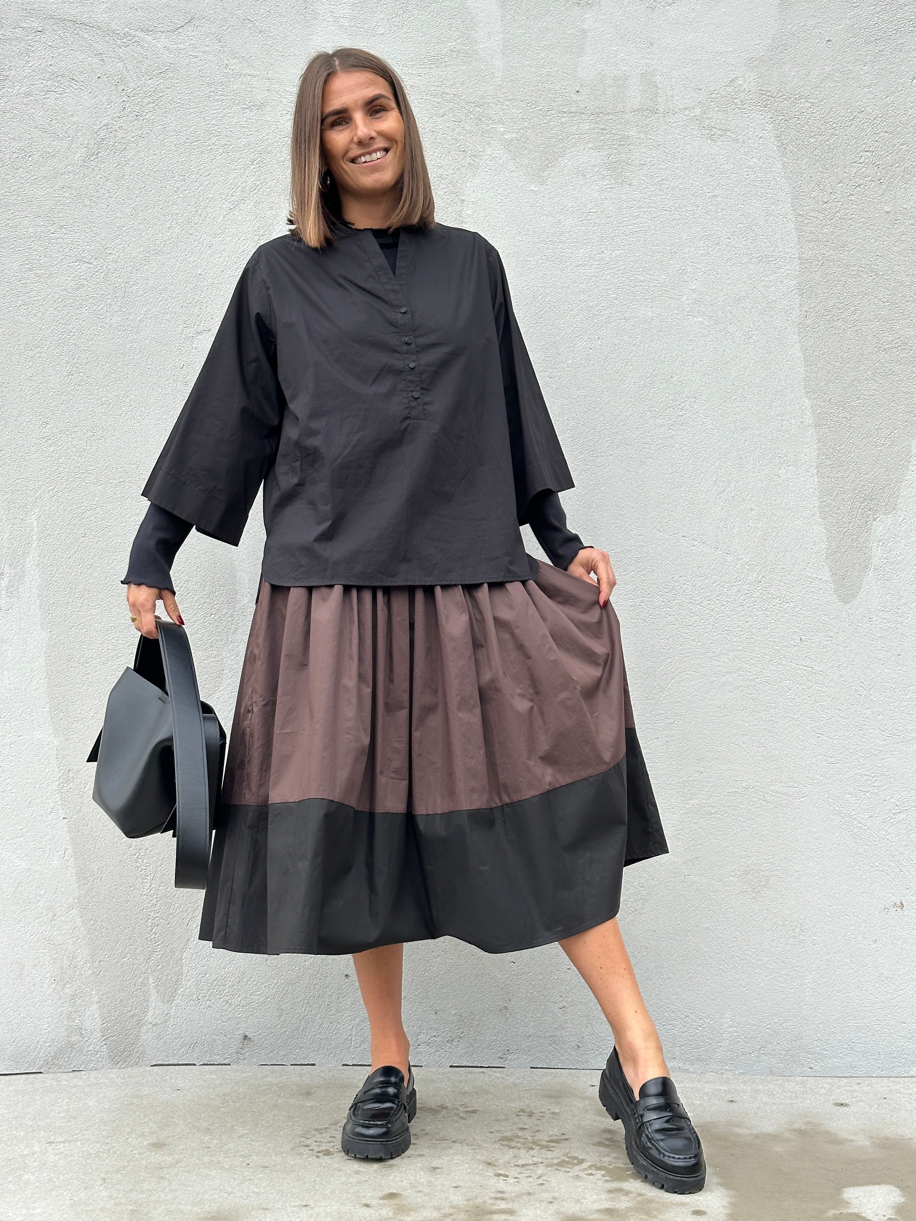 Gaspar 2607914 Vienna skirt brown