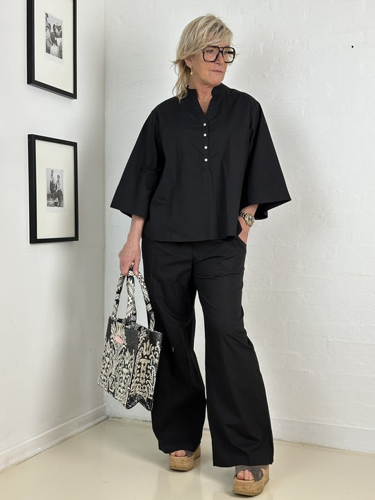 Gaspar 2601346 Mumbai blouse poplin black