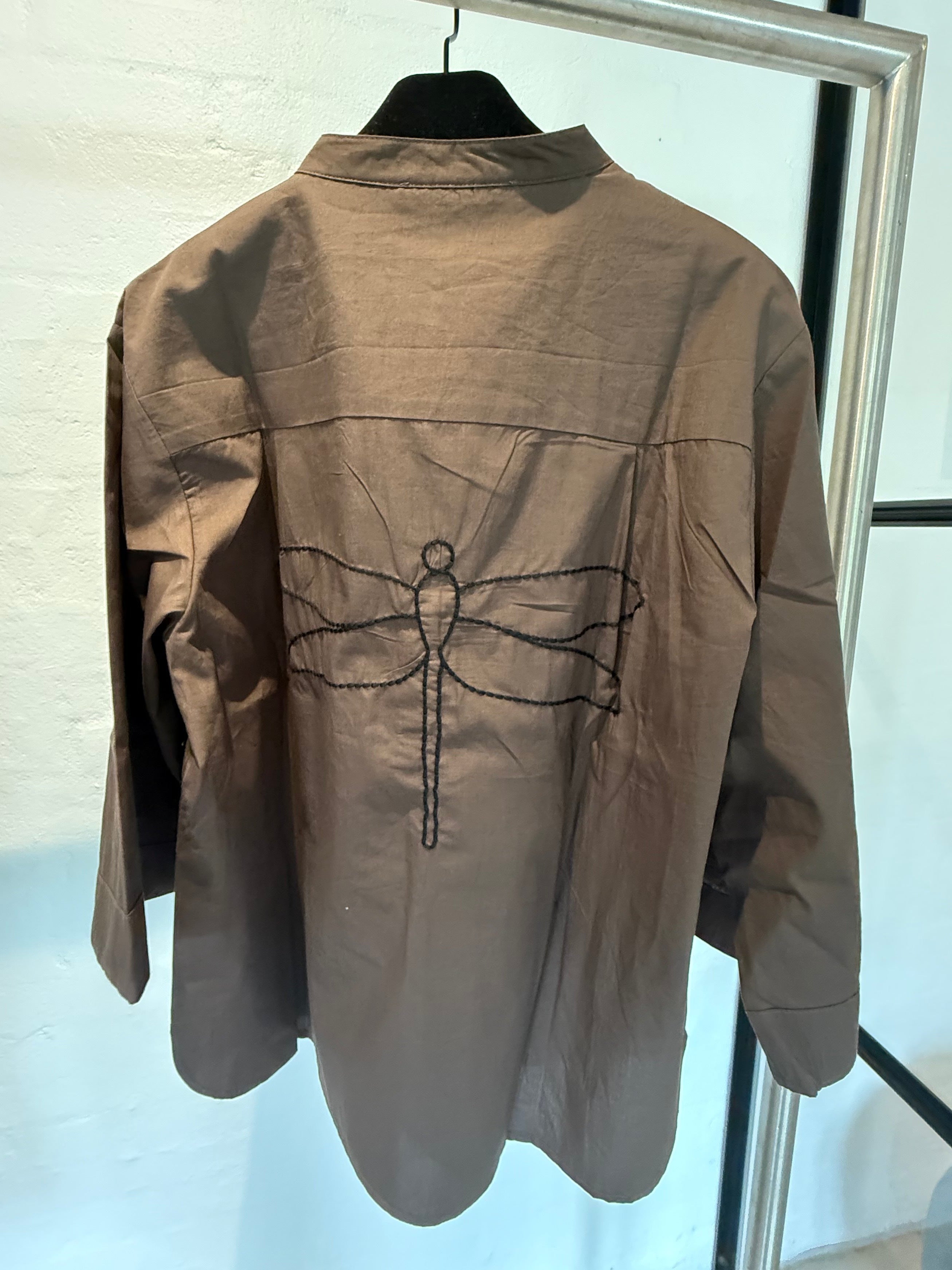 Gaspar 2601346 Mumbai blouse poplin brown